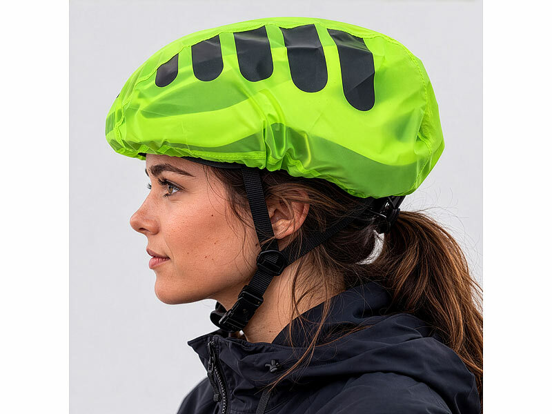 ; Fahrradhelm-Regenüberzug Fahrradhelm-Regenüberzug