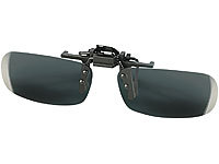 Überbrille Aufsatz Clip ons Sonnenbrillenaufsatz polarisiert 100% UV klappbar x 