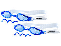 Speeron 2er-Set Profi-Schwimmbrillen mit Antibeschlag-Beschichtung, UV-Schutz; Taucherbrille- & Schnorchel-Sets Taucherbrille- & Schnorchel-Sets 