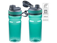 Speeron 2er-Set BPA-freie Sport-Trinkflaschen, 700 ml, auslaufsicher, grün; Fußbälle Fußbälle Fußbälle 