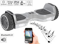Speeron Elektro-Scooter mit 7"-Rädern, Lautsprecher, 600 Watt, Bluetooth; Elektro-Skateboards Elektro-Skateboards Elektro-Skateboards 