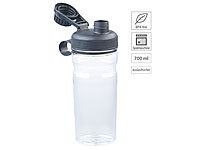 Speeron BPA-freie Sport-Trinkflasche, 700 ml, auslaufsicher, transparent; Sport-Trinkflaschen 